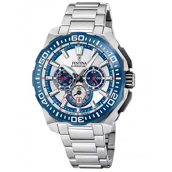 ΡΟΛΟΙ FESTINA  F20724/1 FESTINA Chrono Bike Chronograph Silver Stainless Steel Bracelet