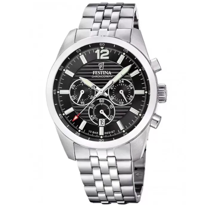 ΡΟΛΟΙ FESTINA  F20742/3 FESTINA Chronograph Silver Stainless Steel Bracelet