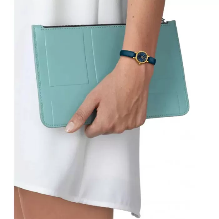 ΡΟΛΟΙ TISSOT  T1400093604100 TISSOT T-Lady Lovely Blue Leather Strap