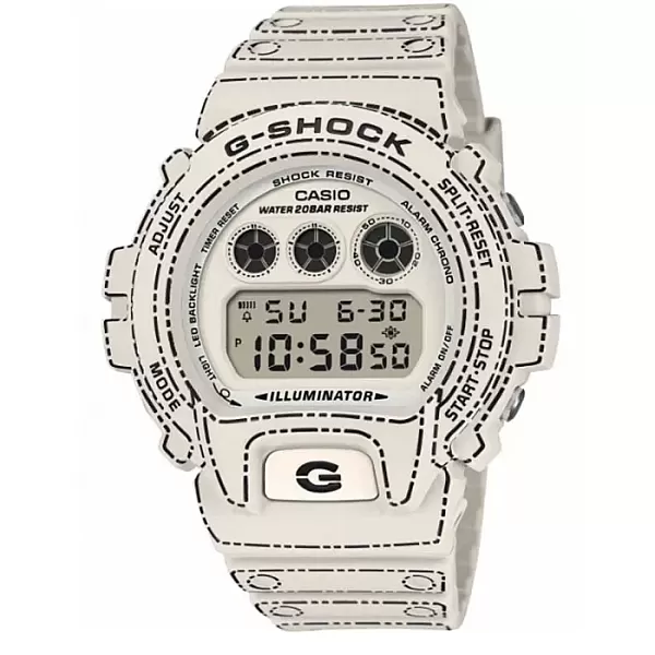 ΡΟΛΟΙ CASIO DW-6900RGM-5ER G-SHOCK Origami Chronograph White Biosourced Strap Limited Edition