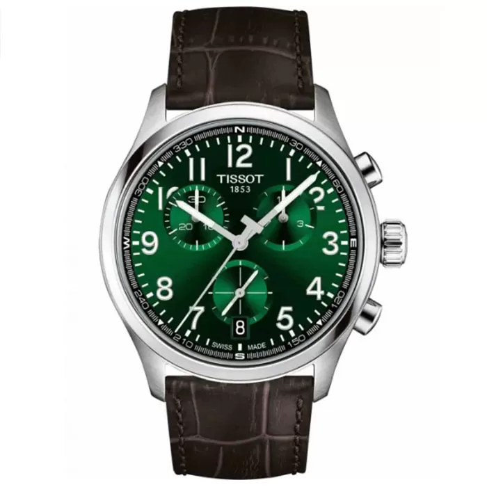 ΡΟΛΟΙ TISSOT  T1164171609200 TISSOT T-Sport Chrono L Brown Leather Strap