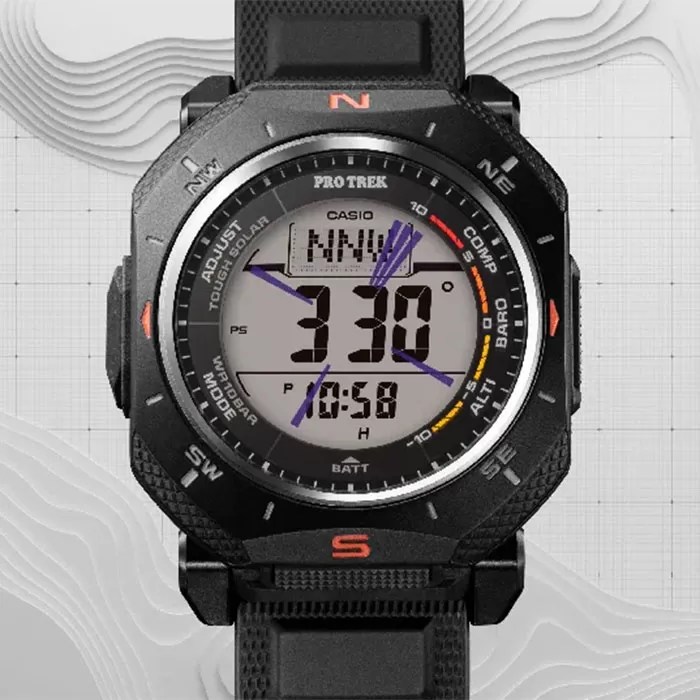 ΡΟΛΟΙ CASIO  PRG-69-1ER CASIO Protrek Solar Black Biosourced Strap