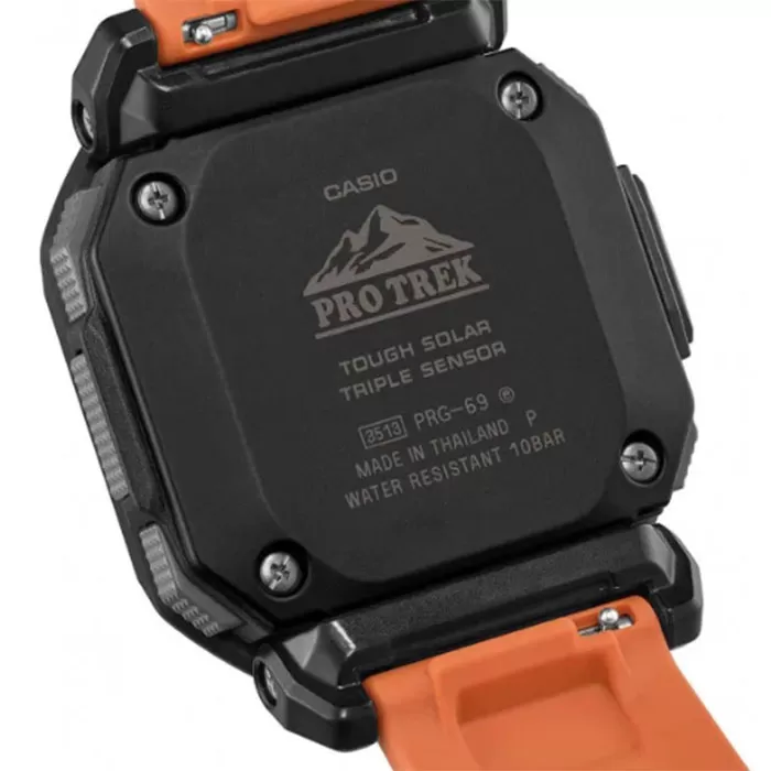 ΡΟΛΟΙ CASIO   PRG-69-4ER CASIO Protrek Solar Orange Biosourced Strap
