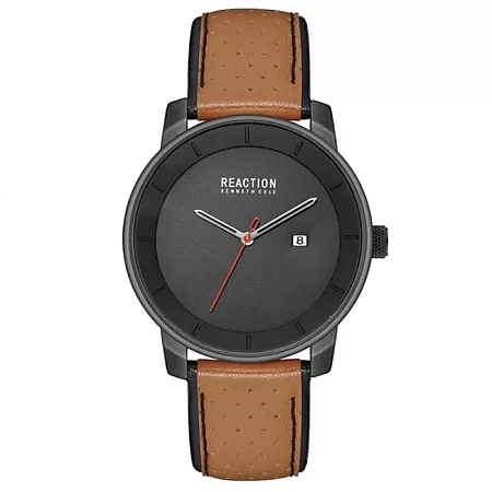 Ρολόι REACTION KENNETH COLE RK50081004 REACTION KENNETH COLE Casual Brown Synthetic Strap