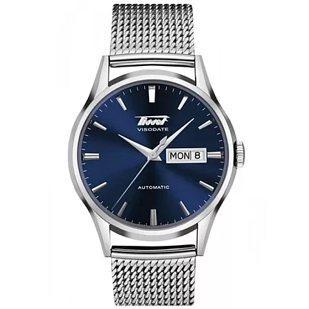 ΡΟΛΟΙ TISSOT T0194301104100 TISSOT Heritage Visodate Automatic Silver Stainless Steel Bracelet
