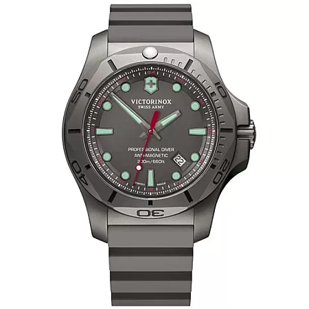 ΡΟΛΟΙ VICTORINOX  241810 VICTORINOX Inox Professional Diver Grey Rubber Strap