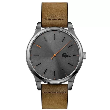 ΡΟΛΟΙ LACOSTE  2010968 LACOSTE Kyoto Brown Leather Strap
