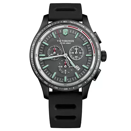 ΡΟΛΟΙ VICTORINOX  241818 VICTORINOX Alliance Sport Chronograph Black Rubber Strap